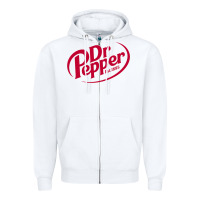 White Dr.pepper 1885 Zipper Hoodie - ArtChic