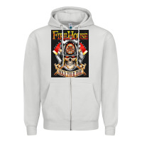 Dove Grey firehouse rock love Zipper Hoodie - ArtChic