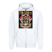 White firehouse rock love Zipper Hoodie - ArtChic