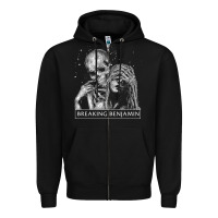 Black breaking benjamin 3 Zipper Hoodie - ArtChic