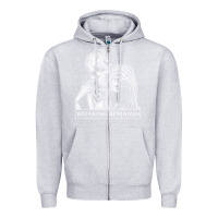 Heather Grey breaking benjamin 3 Zipper Hoodie - ArtChic