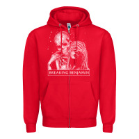 Red breaking benjamin 3 Zipper Hoodie - ArtChic
