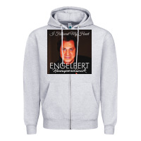 Heather Grey engelbert humperdinck Zipper Hoodie - ArtChic