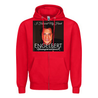 Red engelbert humperdinck Zipper Hoodie - ArtChic