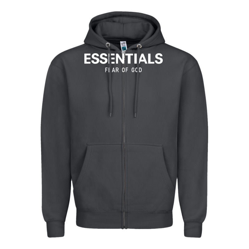 Fear Of God Essentials Zipper Hoodie by ArtChic | Teevron