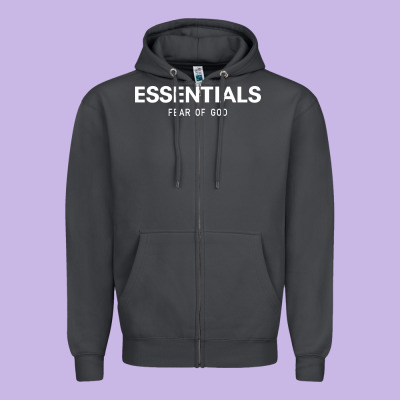 Fear Of God Essentials Zipper Hoodie Designed By Artchic