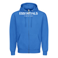 True Royal fear of god essentials Zipper Hoodie - ArtChic