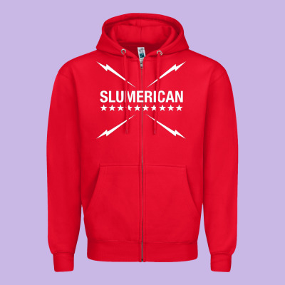 Slumerican Zipper Hoodie Designed By Artchic