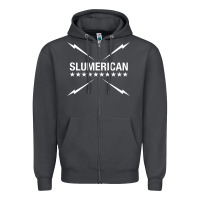 Smoke slumerican Zipper Hoodie - ArtChic