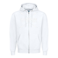 White slumerican Zipper Hoodie - ArtChic