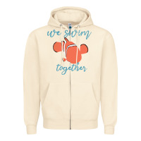 Sandshell just keep swimming 25 Zipper Hoodie - ArtChic