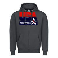 Usa Basketball Zipper Hoodie | Teevron