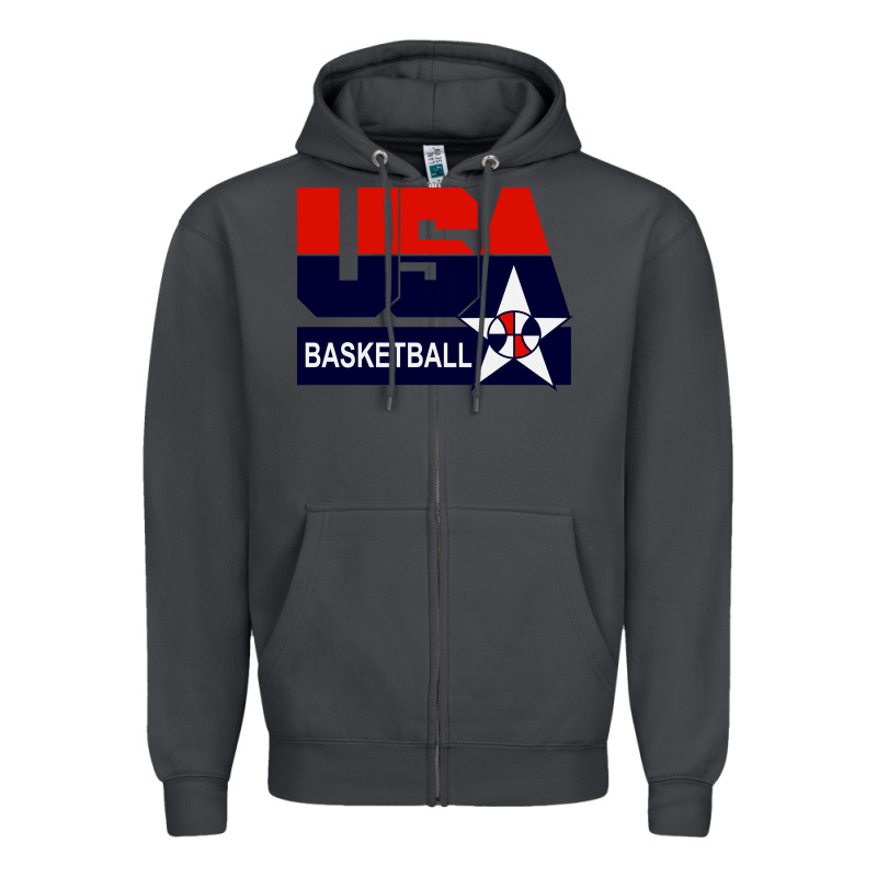 Usa Basketball Zipper Hoodie by ArtChic | Teevron