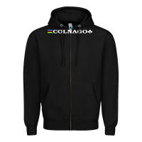 Black Colnago Bicycling Bike Zipper Hoodie - ArtChic