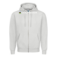 Dove Grey Colnago Bicycling Bike Zipper Hoodie - ArtChic