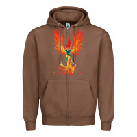Chestnut X-Men Jean Grey Phoenix Cosmic Flames Zipper Hoodie - ArtChic
