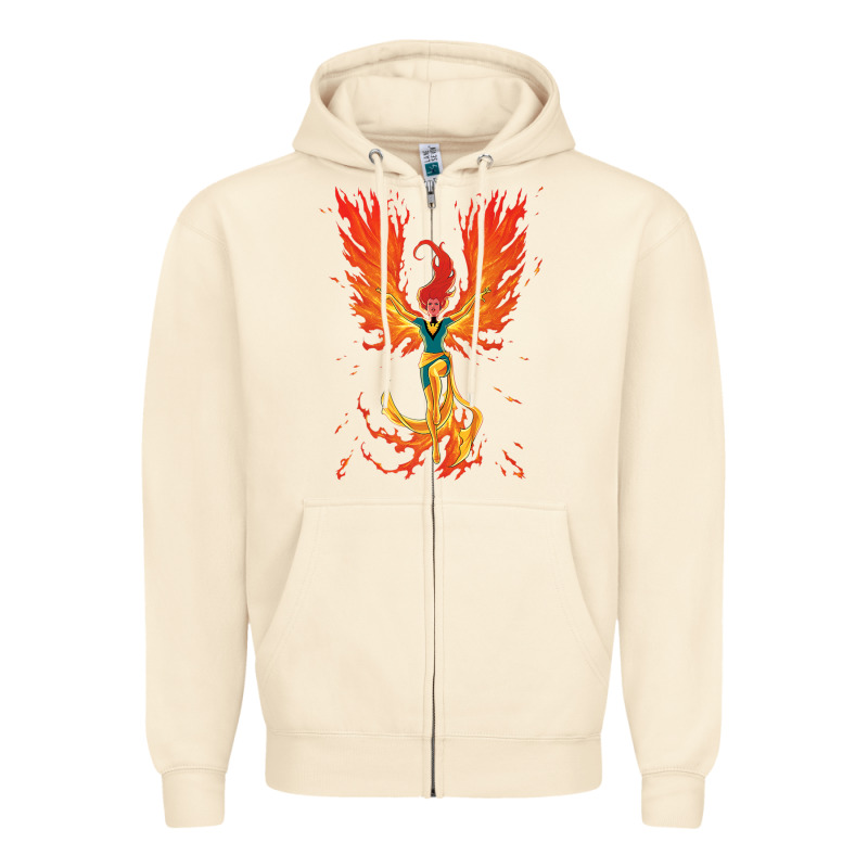 X-men Jean Grey Phoenix Cosmic Flames Zipper Hoodie by ArtChic | Teevron