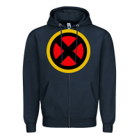 Navy xmen Zipper Hoodie - ArtChic