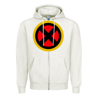 Oatmeal Heather xmen Zipper Hoodie - ArtChic