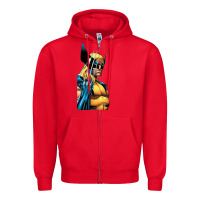 Red wolverine 3 Zipper Hoodie - ArtChic