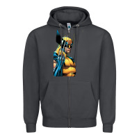 Smoke wolverine 3 Zipper Hoodie - ArtChic
