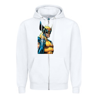 White wolverine 3 Zipper Hoodie - ArtChic