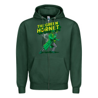 Sports Green the vintage green hornet Zipper Hoodie - ArtChic