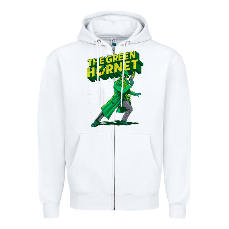 The Vintage Green Hornet Zipper Hoodie by ArtChic | Teevron