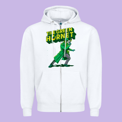 The Vintage Green Hornet Zipper Hoodie Designed By Artchic