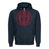 Navy Northeastern University Zipper Hoodie - ArtChic