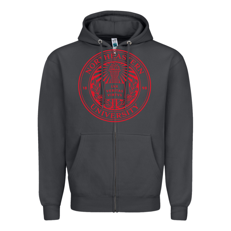 Northeastern University Zipper Hoodie by ArtChic | Teevron