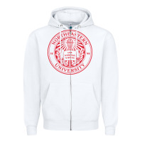 White Northeastern University Zipper Hoodie - ArtChic