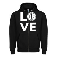 Black girls love volleyball Zipper Hoodie - ArtChic