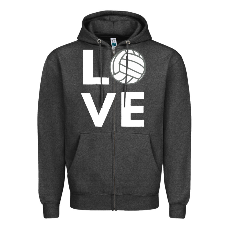 Girls Love Volleyball Zipper Hoodie by ArtChic | Teevron