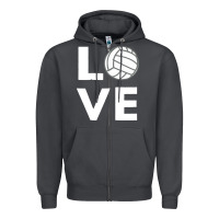 Smoke girls love volleyball Zipper Hoodie - ArtChic