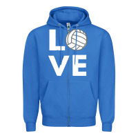 True Royal girls love volleyball Zipper Hoodie - ArtChic
