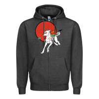 Charcoal Heather Okami Zipper Hoodie - ArtChic