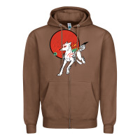 Chestnut Okami Zipper Hoodie - ArtChic