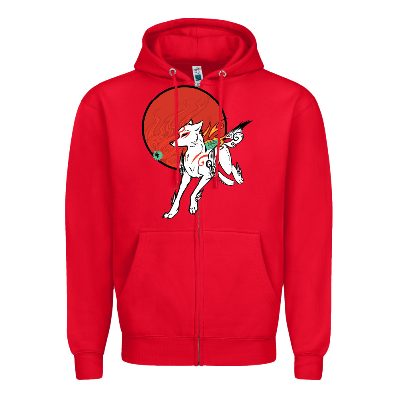 Okami Zipper Hoodie by ArtChic | Teevron