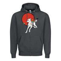 Smoke Okami Zipper Hoodie - ArtChic