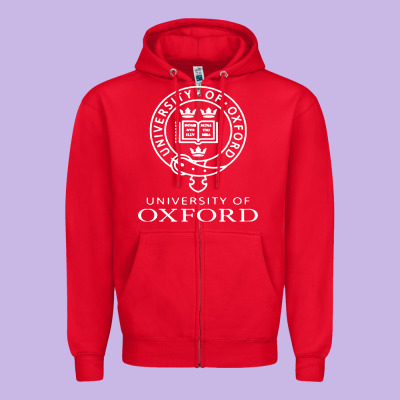 Oxford University Campus Zipper Hoodie Designed By Artchic