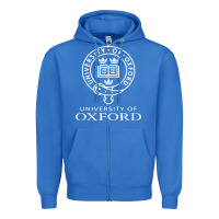 True Royal oxford university campus Zipper Hoodie - ArtChic