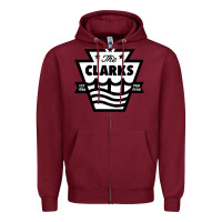 Burgundy the clarks Zipper Hoodie - ArtChic
