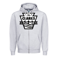 Heather Grey the clarks Zipper Hoodie - ArtChic