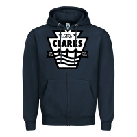 Navy the clarks Zipper Hoodie - ArtChic