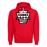 Red the clarks Zipper Hoodie - ArtChic