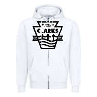 White the clarks Zipper Hoodie - ArtChic