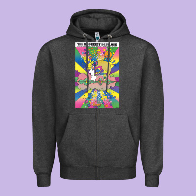 Different Drummer   Peter Max Zipper Hoodie Designed By Artchic