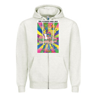Oatmeal Heather different drummer   peter max Zipper Hoodie - ArtChic