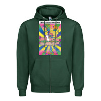 Sports Green different drummer   peter max Zipper Hoodie - ArtChic